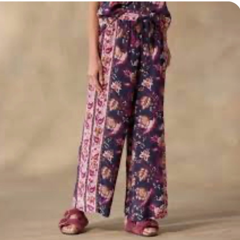 Sundance Blossom And Beauty Pajama Bottoms lightweight PJ bottoms, Small, NWT